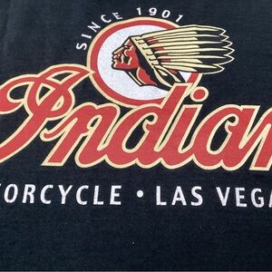 Vintage INDIAN MOTORCYCLE black Las Vegas 1996 men’s t shirt.